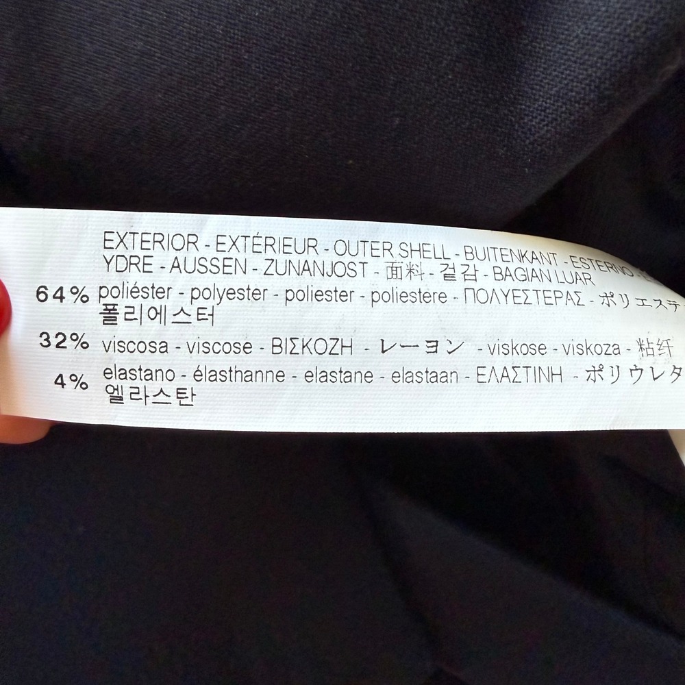 ZARA BASIC Collection Navy Double Breasted Long B… - image 14